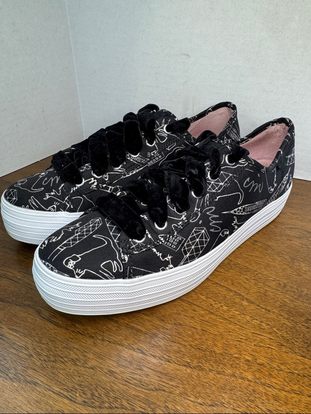 Keds x CJW Triple Kick Signature Dog & City Scape Print Platform Sneakers, 8.5